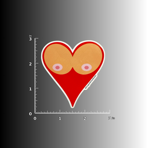 Dirty Deck™ Heart Sticker